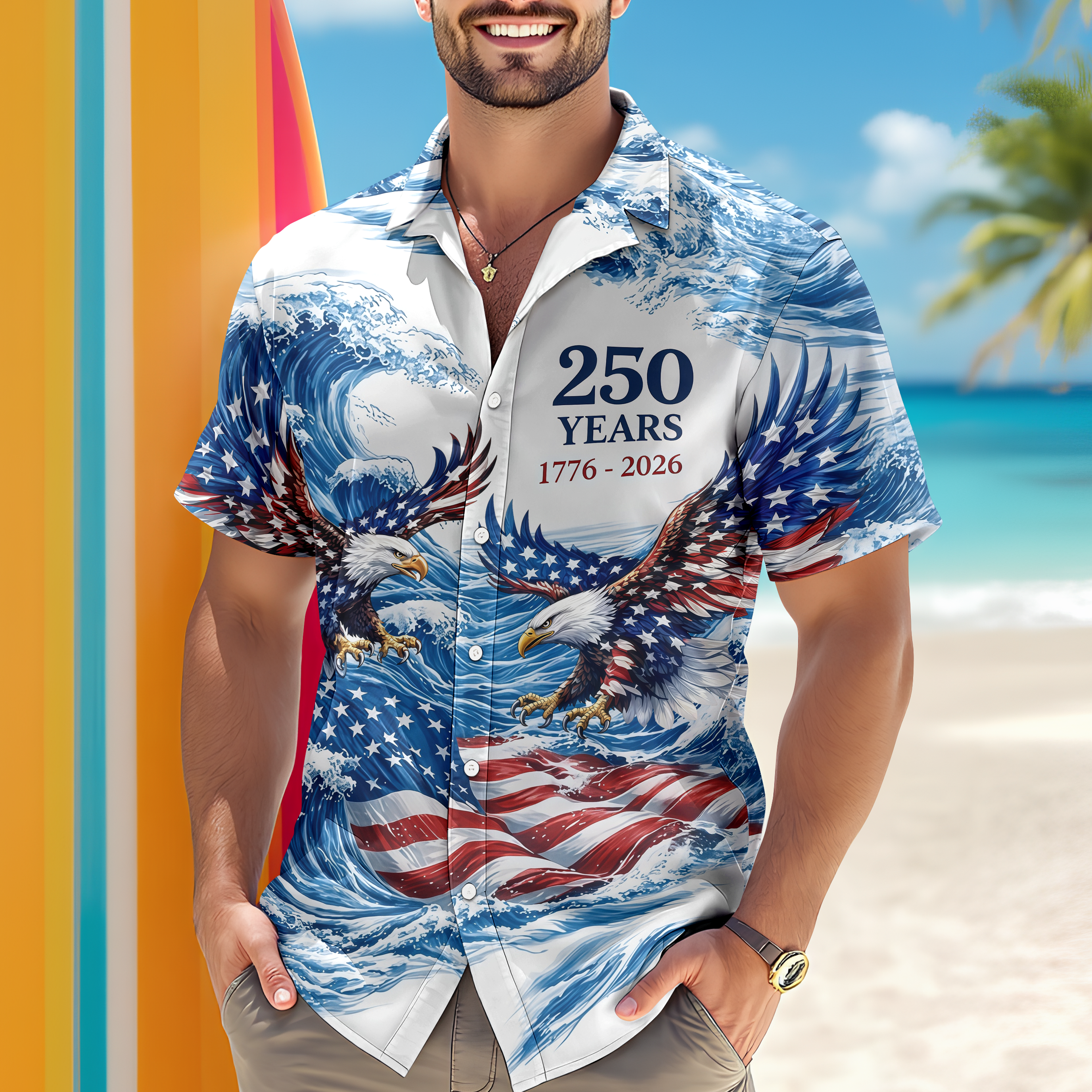 America's 250th Anniversary Hawaiian Shirt CH07 895578