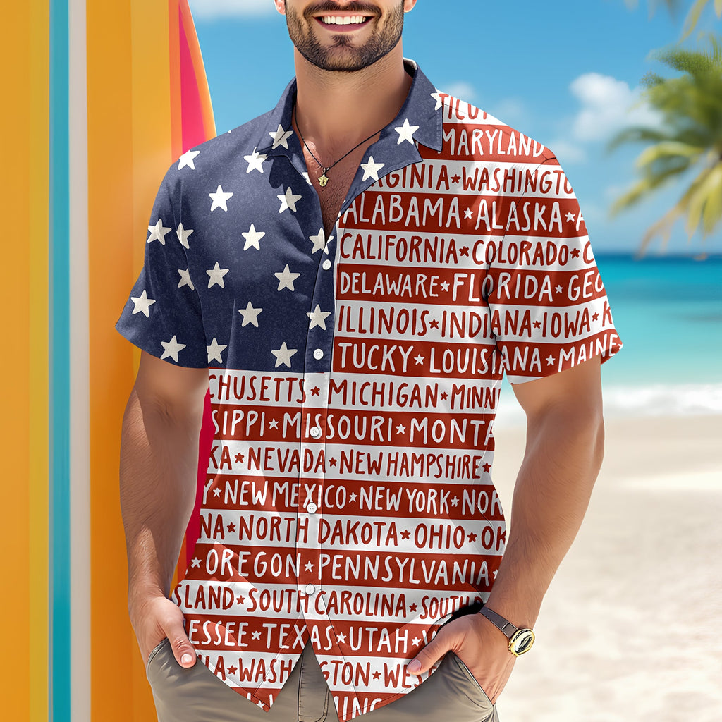 America State Hawaiian Shirt TH10 896385