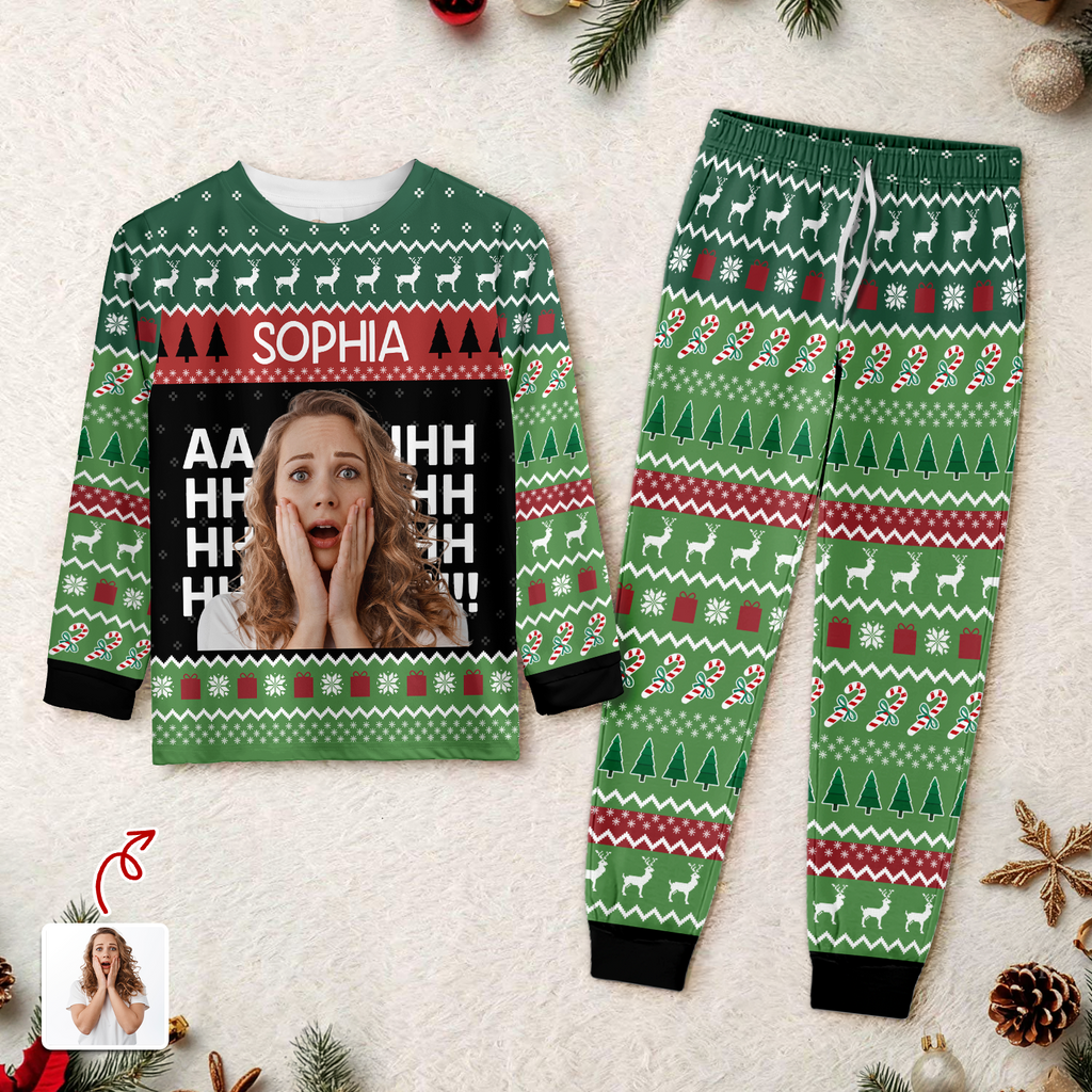 Custom Photo And Name AHHHHH Sleepwear TH10 896609