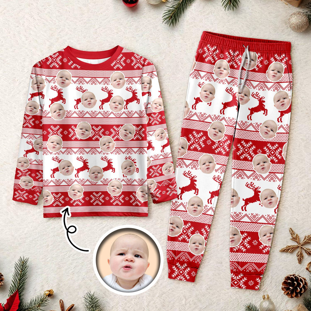 Custom Photo Christmas Face Sleepwear Xmas Fun HO82 900154