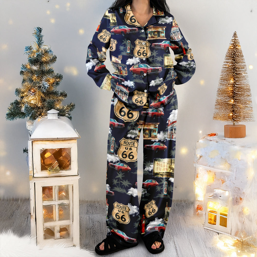 Custom Car Photo Rout 66 Authentic Pajamas TH10 894987