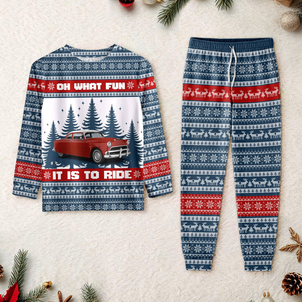 Custom Car Photo Oh What Fun It Is To Ride Sleepwear For Men, Car Lovers CH07 895624