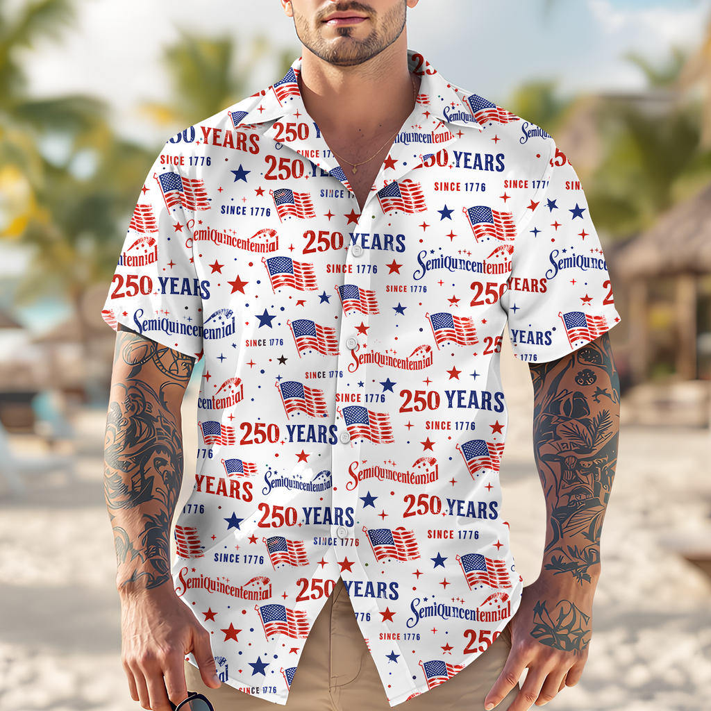 Personalized USA 250th Anniversary Semiquincentennial Hawaii Shirt HO82 901476