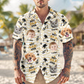 Custom Photo Stick Figures Best Dad Grandpa Ever Hawaii Shirt LM32 893711