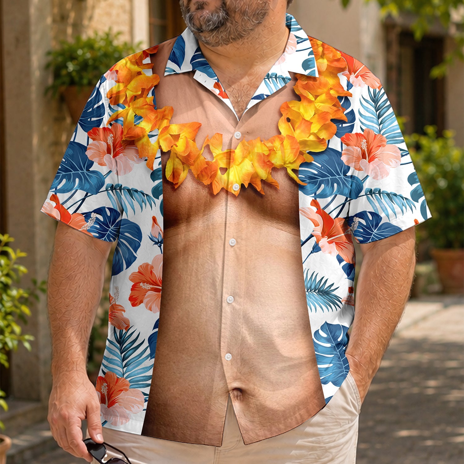 Custom Photo Funny Abs Hawaii Shirt TH10 169871