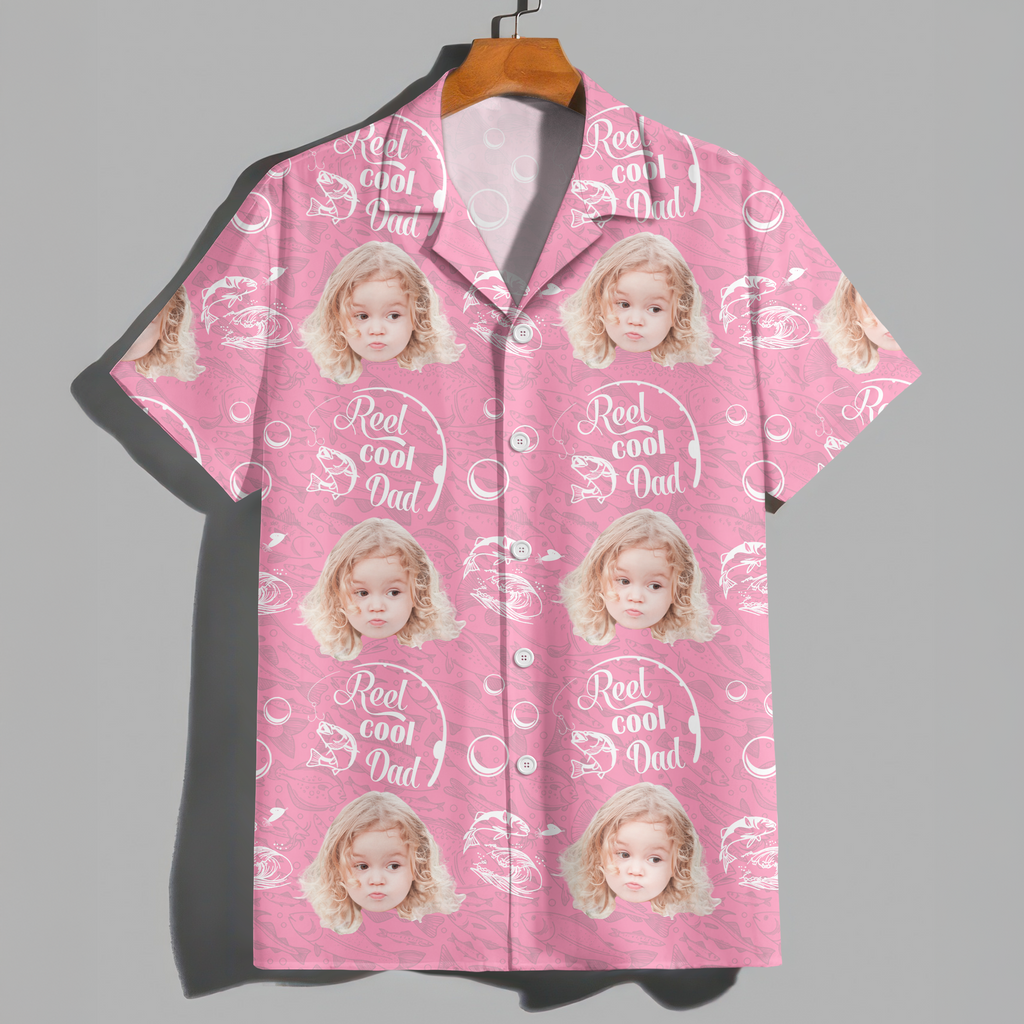 Custom Photo Reel Cool Dad - Personalized Photo Hawaii Shirt CH07 895756