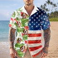 Custom Pet Photo With American Flag Hawaii Shirt TH10 169331