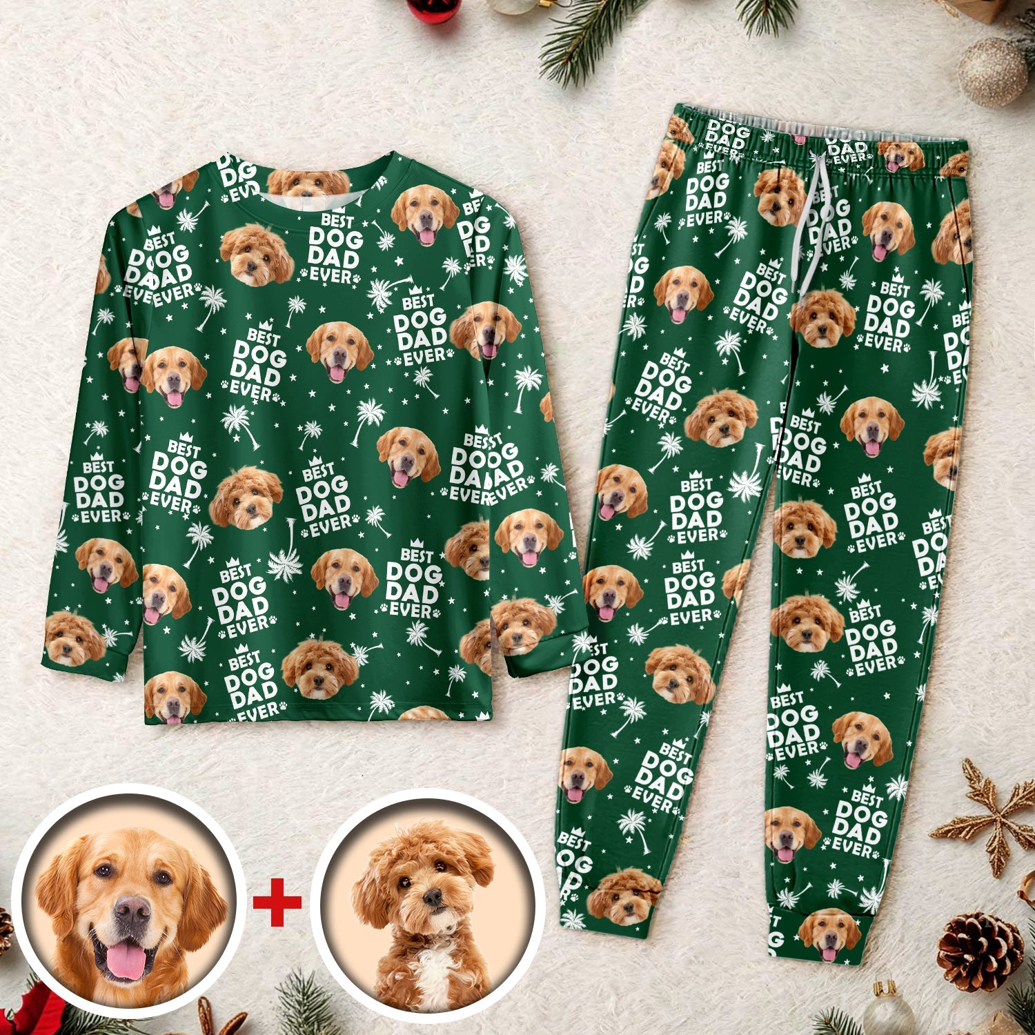 Custom Photo Best Dog Cat Dad Mom Ever Sleepwear CH07 899114