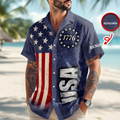 Custom Name Proud To Be An American Semiquincentennial 250 Years Hawaii Shirt HO82 902176