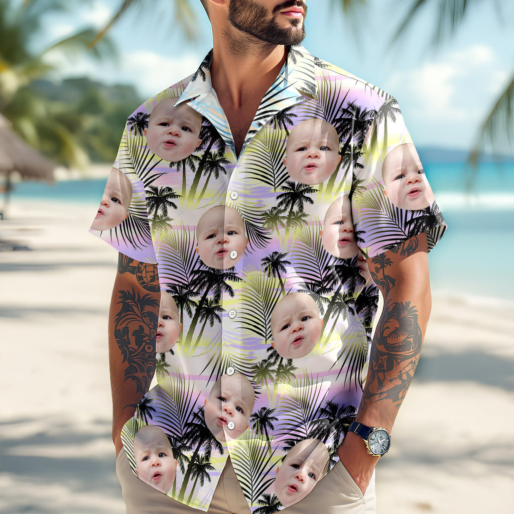 Custom Photo Tropical Summer Hawaii Shirt HO82 902380
