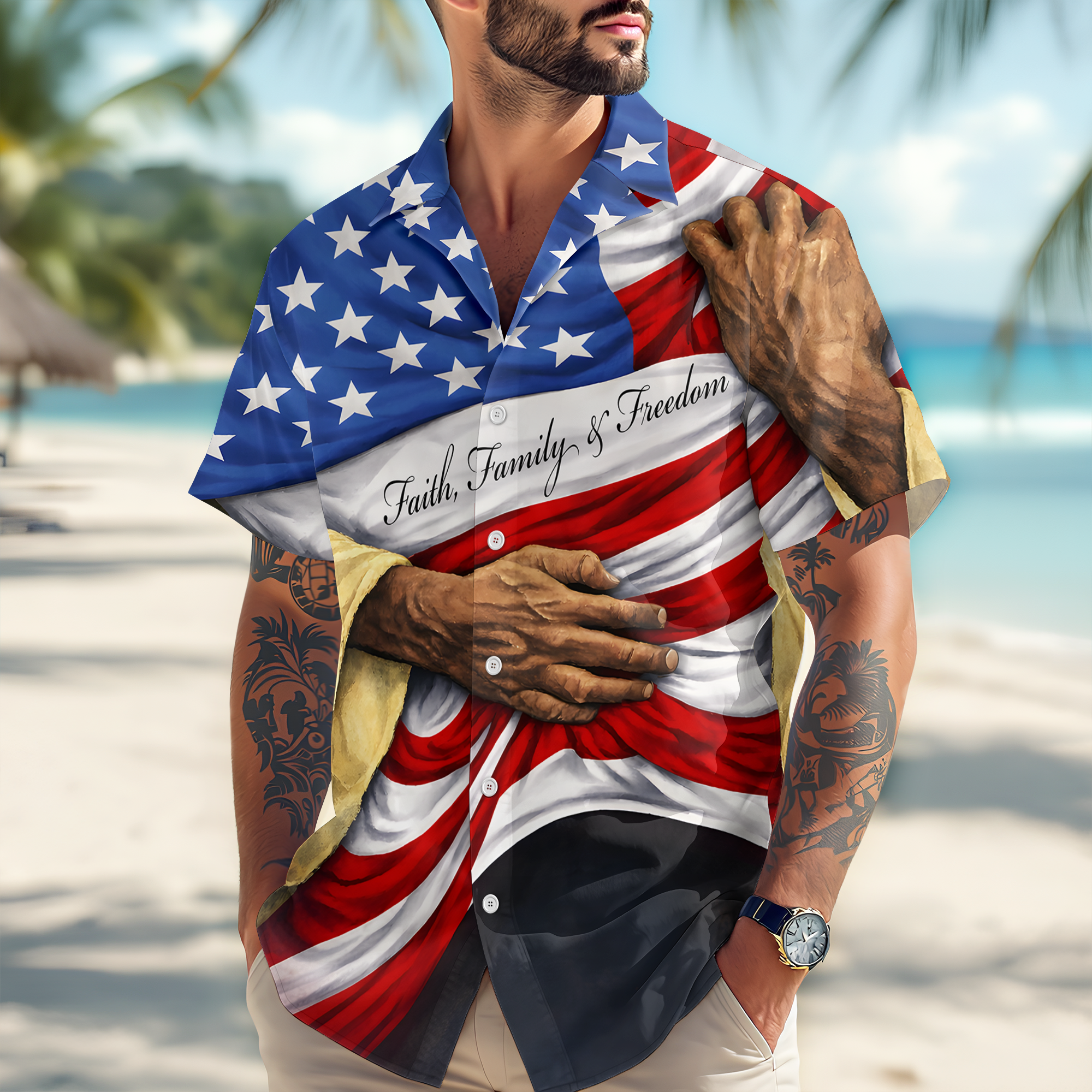 God Bless America Hawaii Shirt TH10 898729