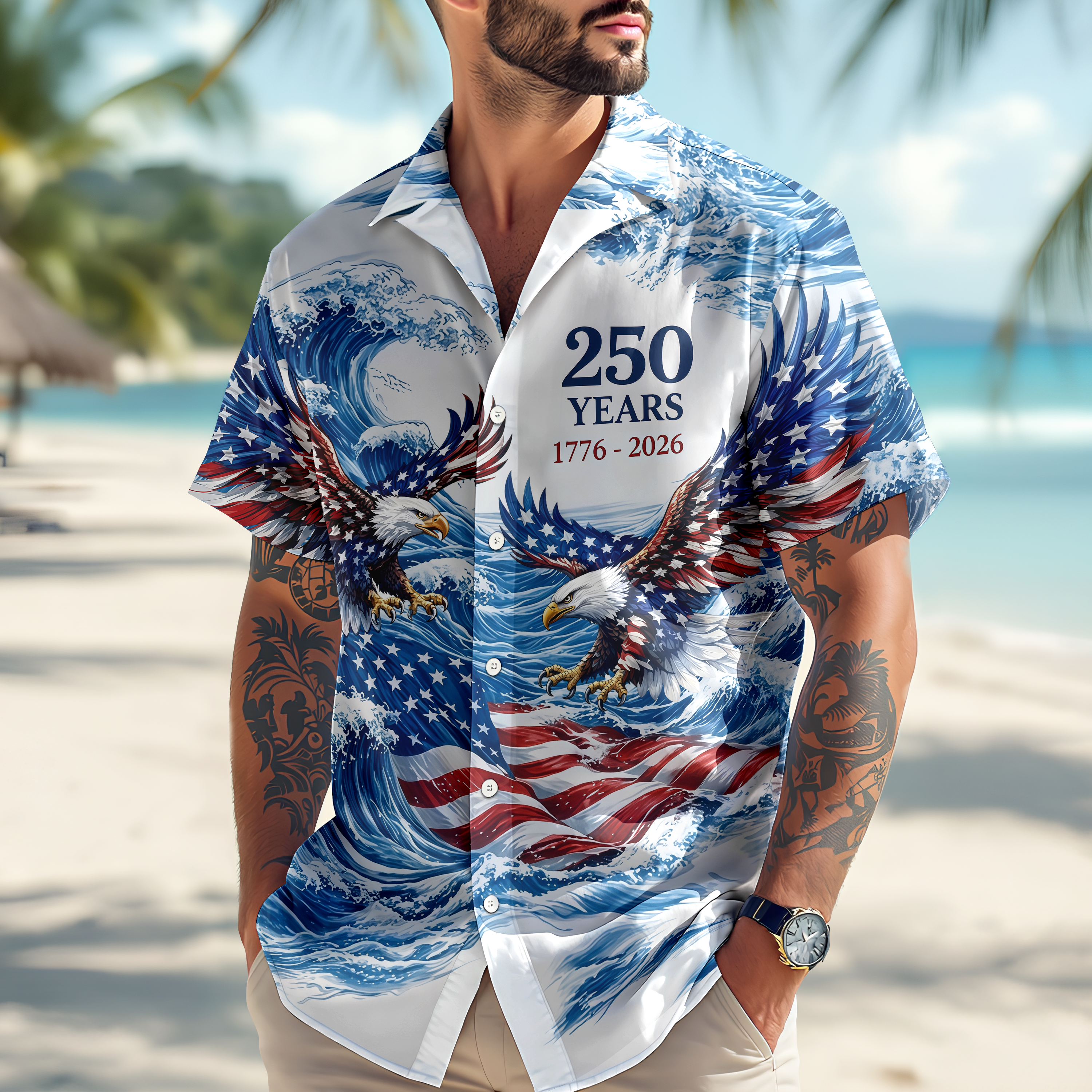 America's 250th Anniversary Hawaiian Shirt CH07 895578