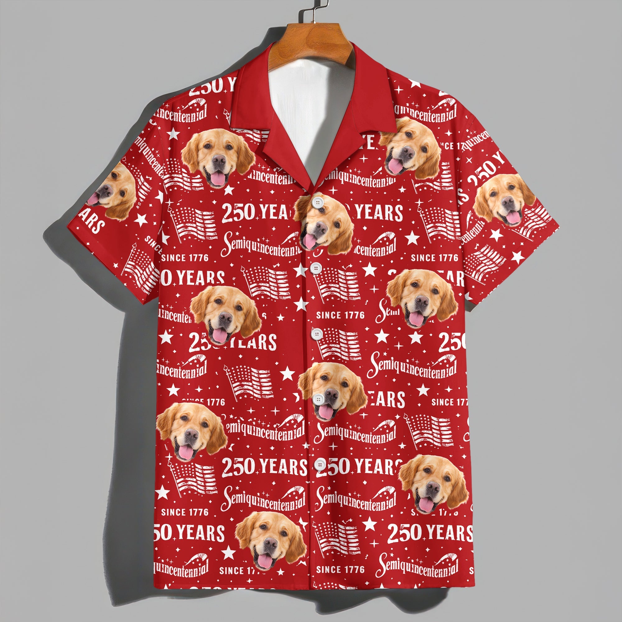 Custom Dog Cat Photo 250 Years of America Semiquincentennial Hawaii Shirt LM32 899507