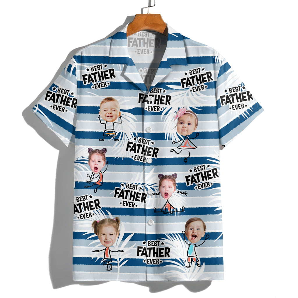 Custom Photo Best Dad Grandpa Ever - Personalized  Hawaiian Shirt LM32 893623