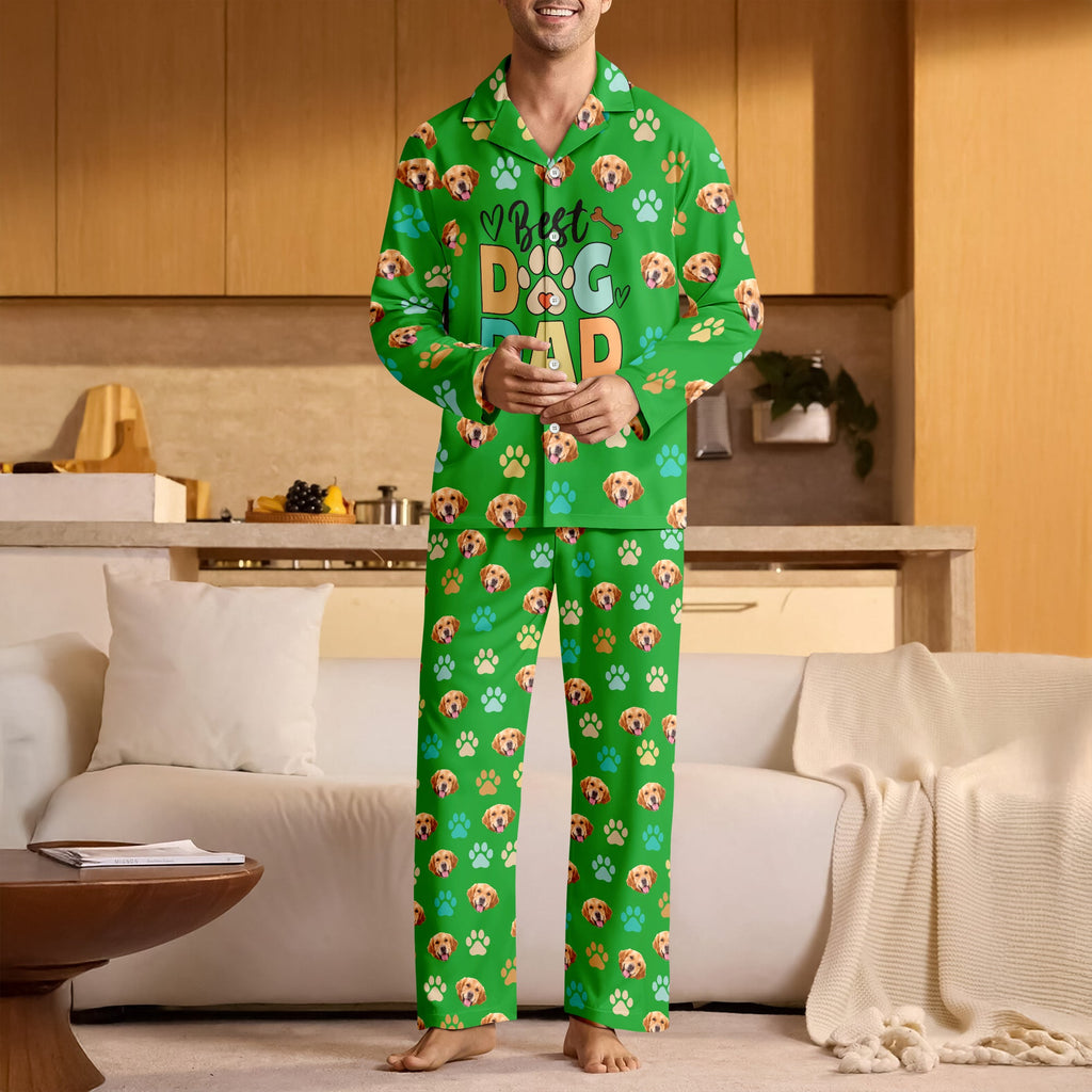 Custom Photo Best Dog Mom Ever - Personalized Pajamas Gift For Dog Lovers CH07 899048