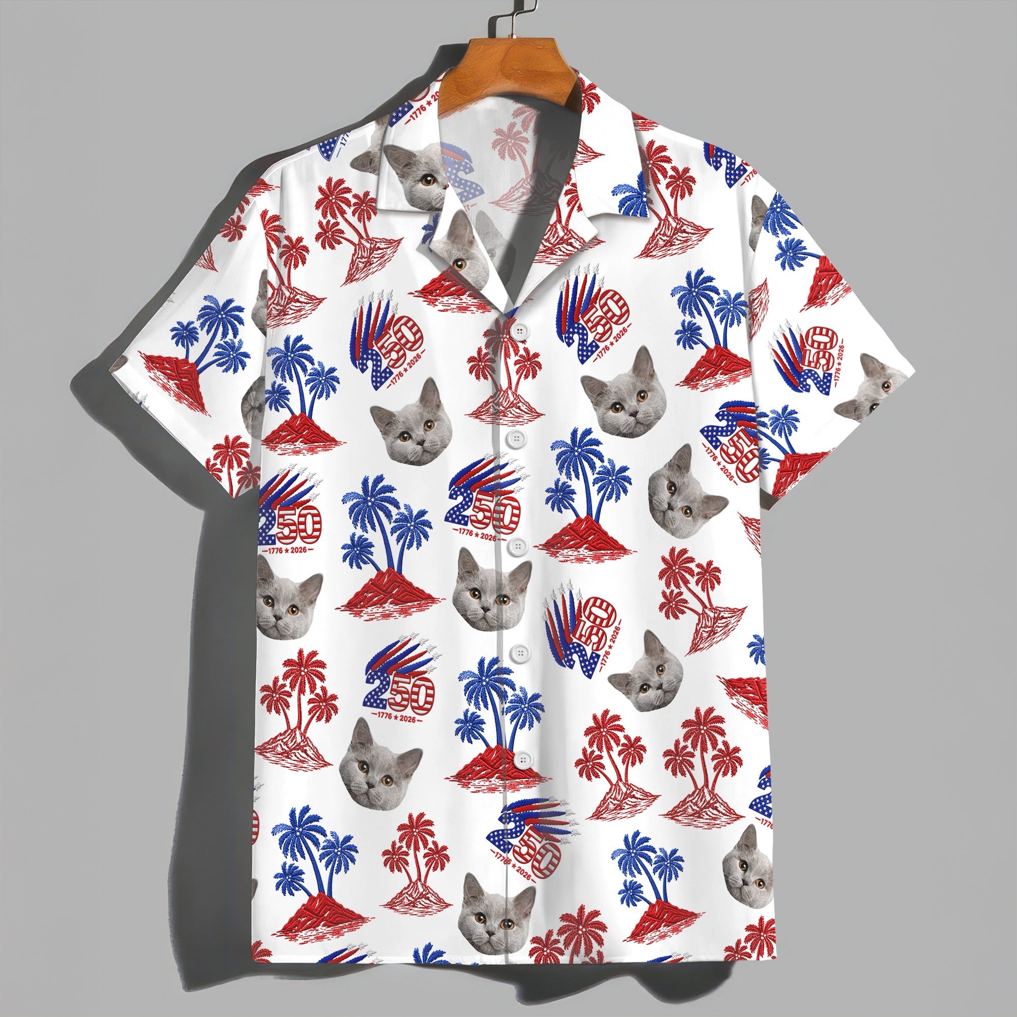 Custom Photo 1776–2026 250 Years America Anniversary Hawaii Shirt LM32 668909