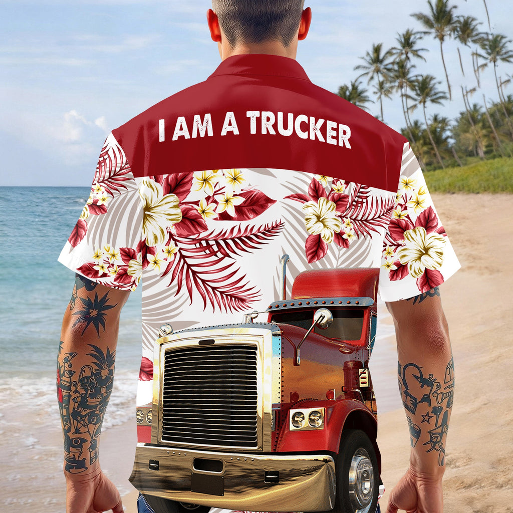 Custom Photo I Am Trucker Hawaii Shirt TH10 169461