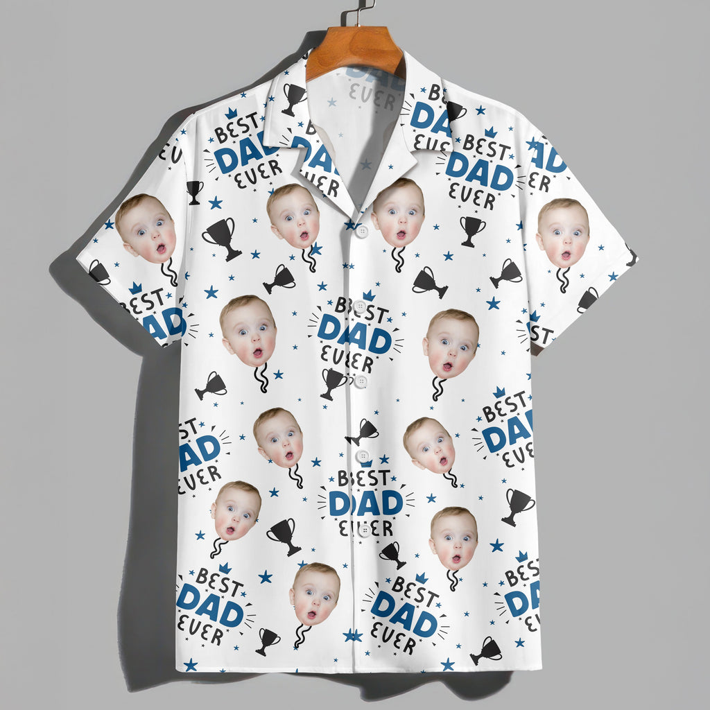 Custom Photo Best Dad Ever Hawaiian Shirt Gift For Dad HO82 894126