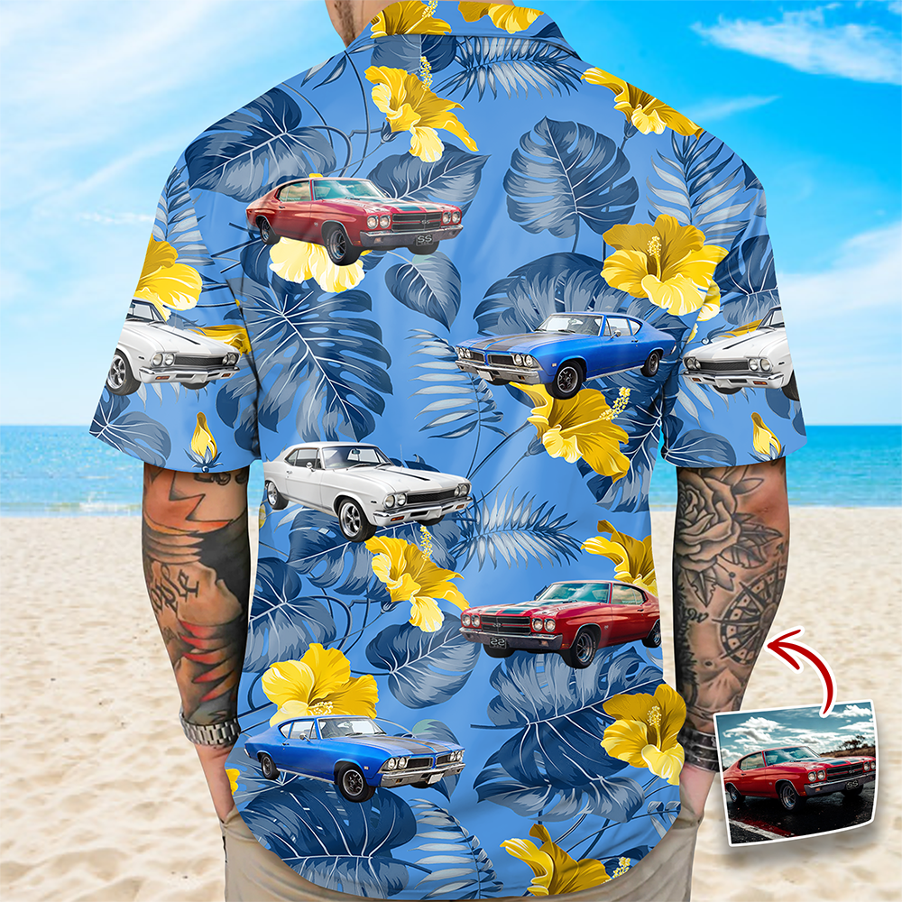 Custom Photo Vintage Car Aloha Hawaiian Shirt Gift For Car Lovers TH10 170035