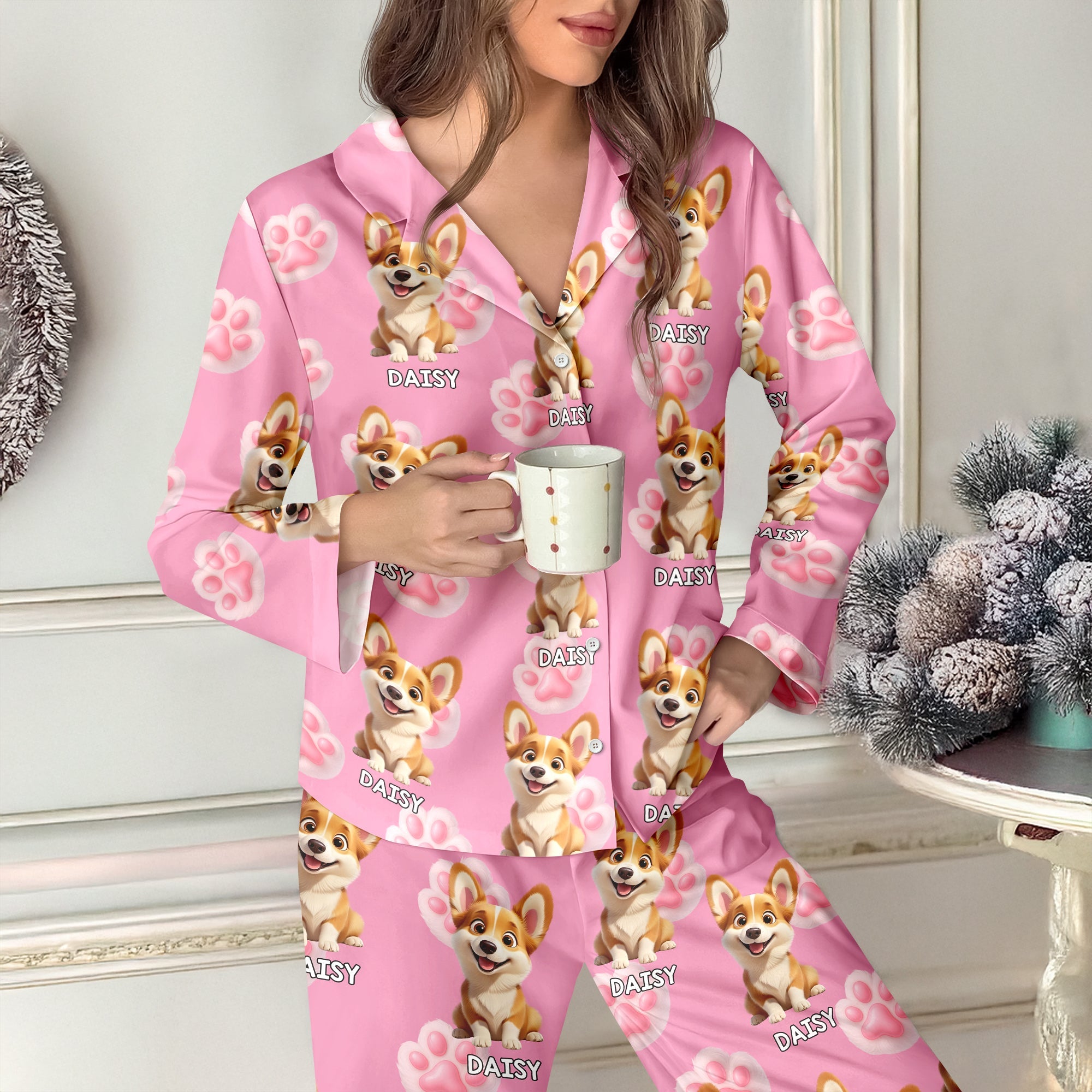 Custom Cute Dog 3D Pajamas Personalized Gifts For Dog Lovers CH07 899274