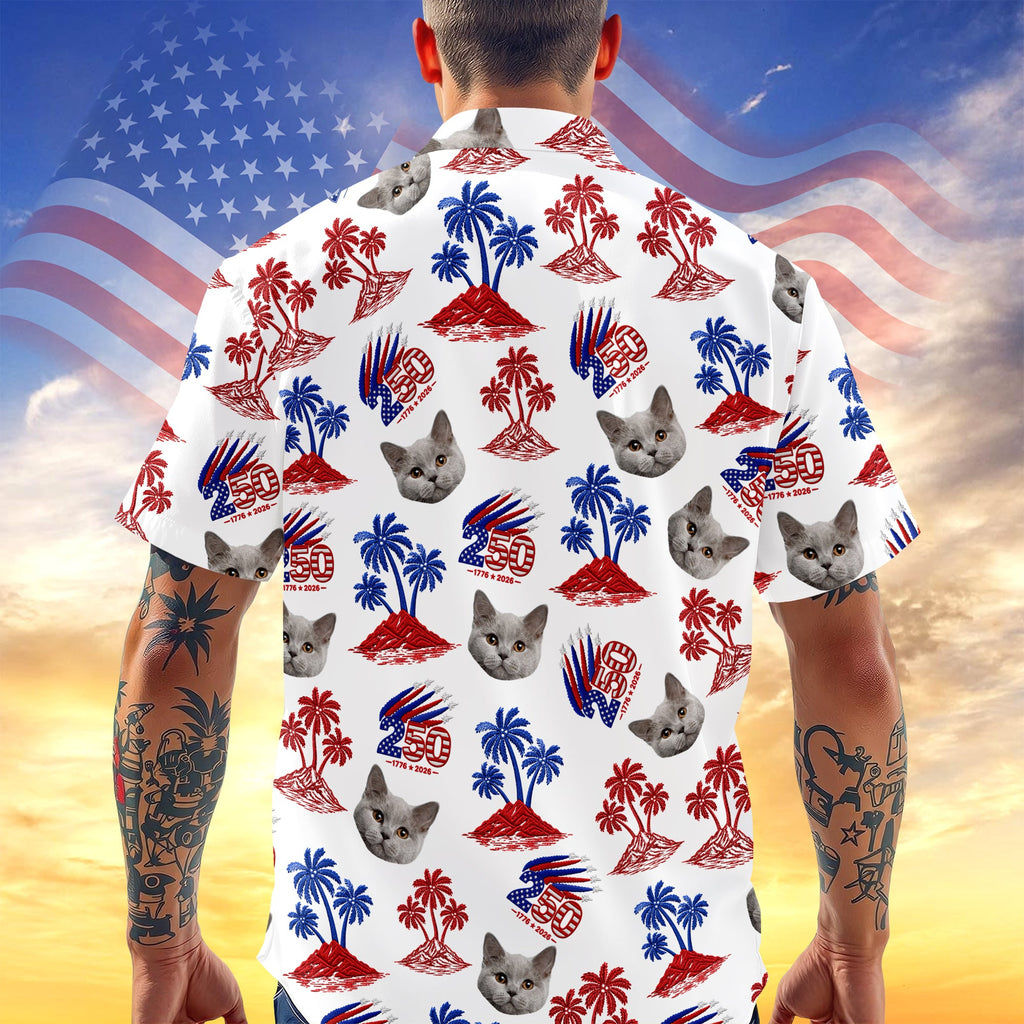 Custom Photo 1776–2026 250 Years America Anniversary Hawaii Shirt LM32 668909