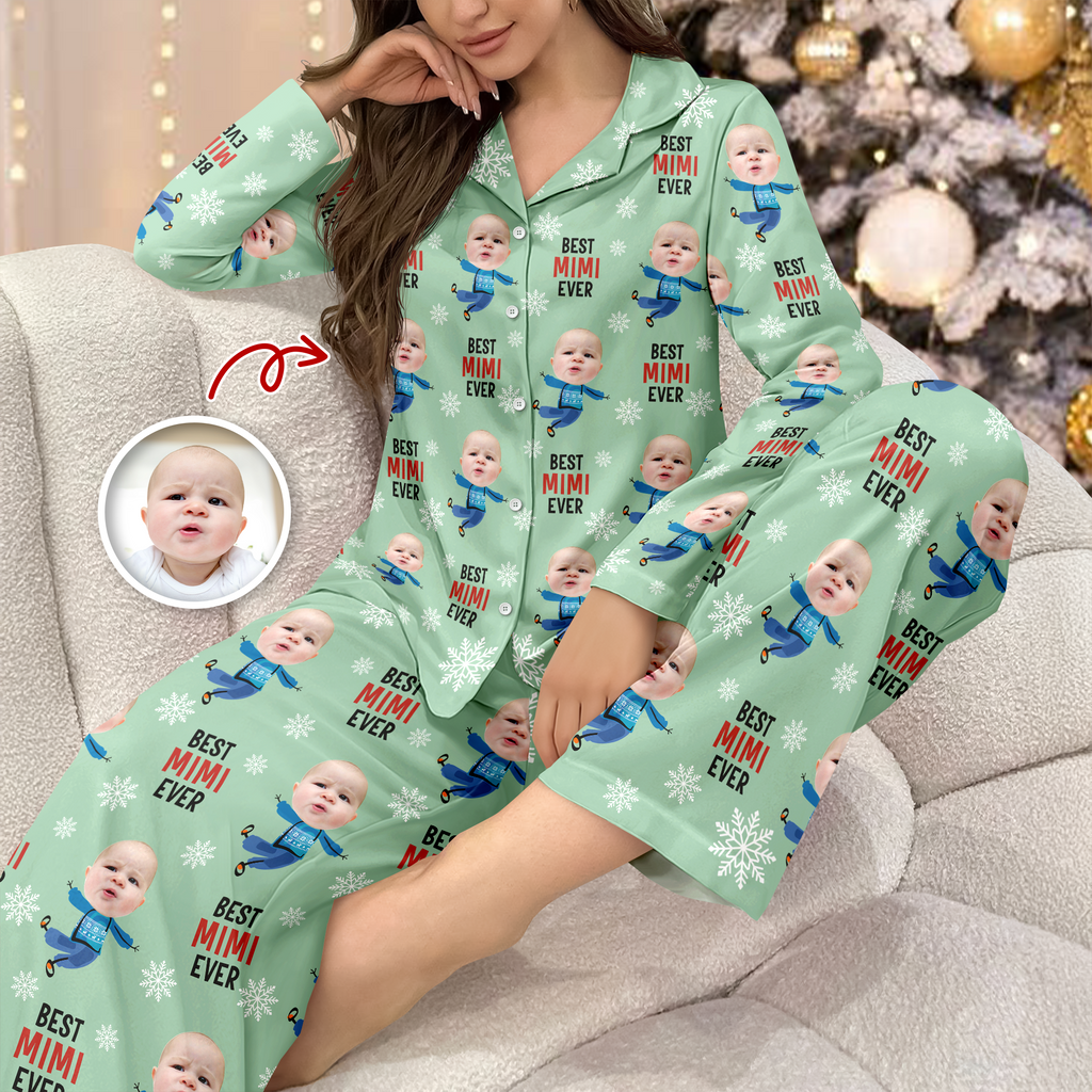 Best Nana Ever Custom Photo Grandkids - Personalized Pajamas LM32 895039
