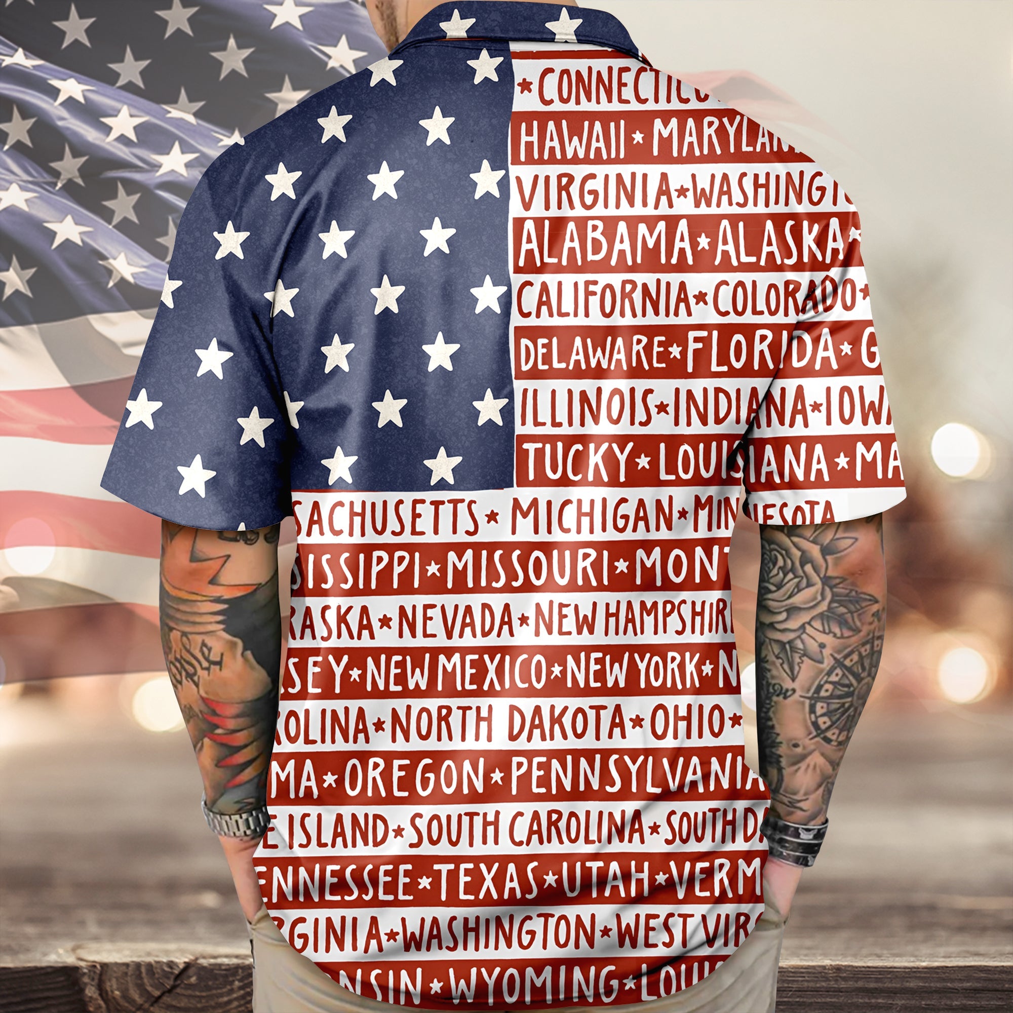 America State Hawaiian Shirt TH10 896385