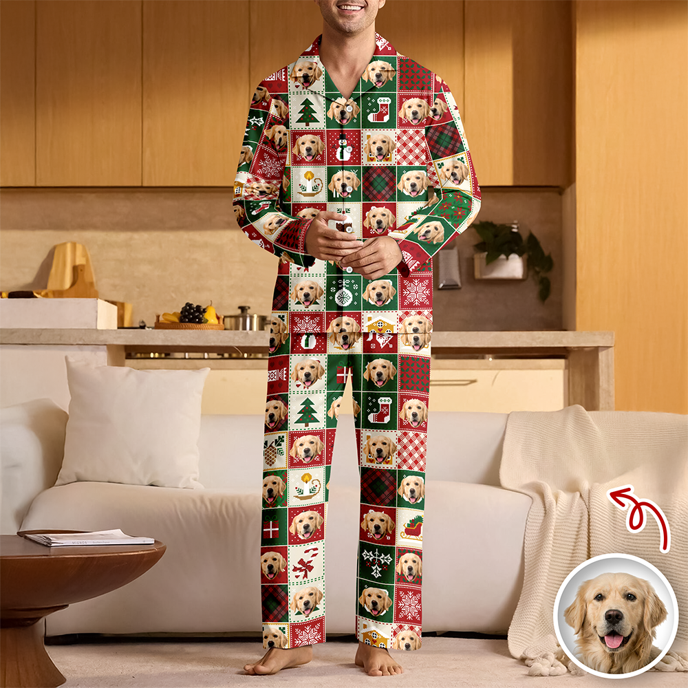 Custom Pet Photo Quilt Design Pajamas Gift For Pet Lovers TH10 896117