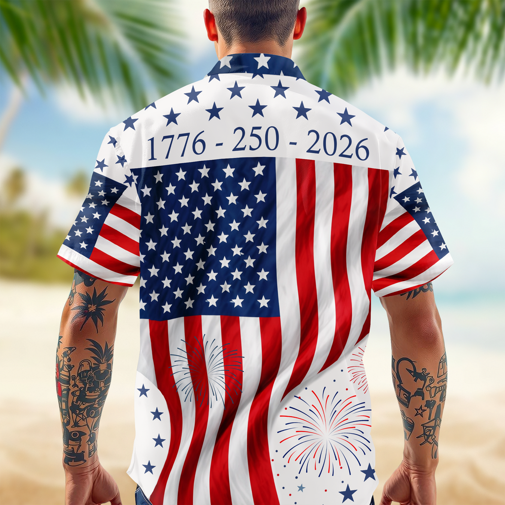 America 250th Anniversary 1776 - 2026 Patriotic Hawaiian Shirt CH07 911130