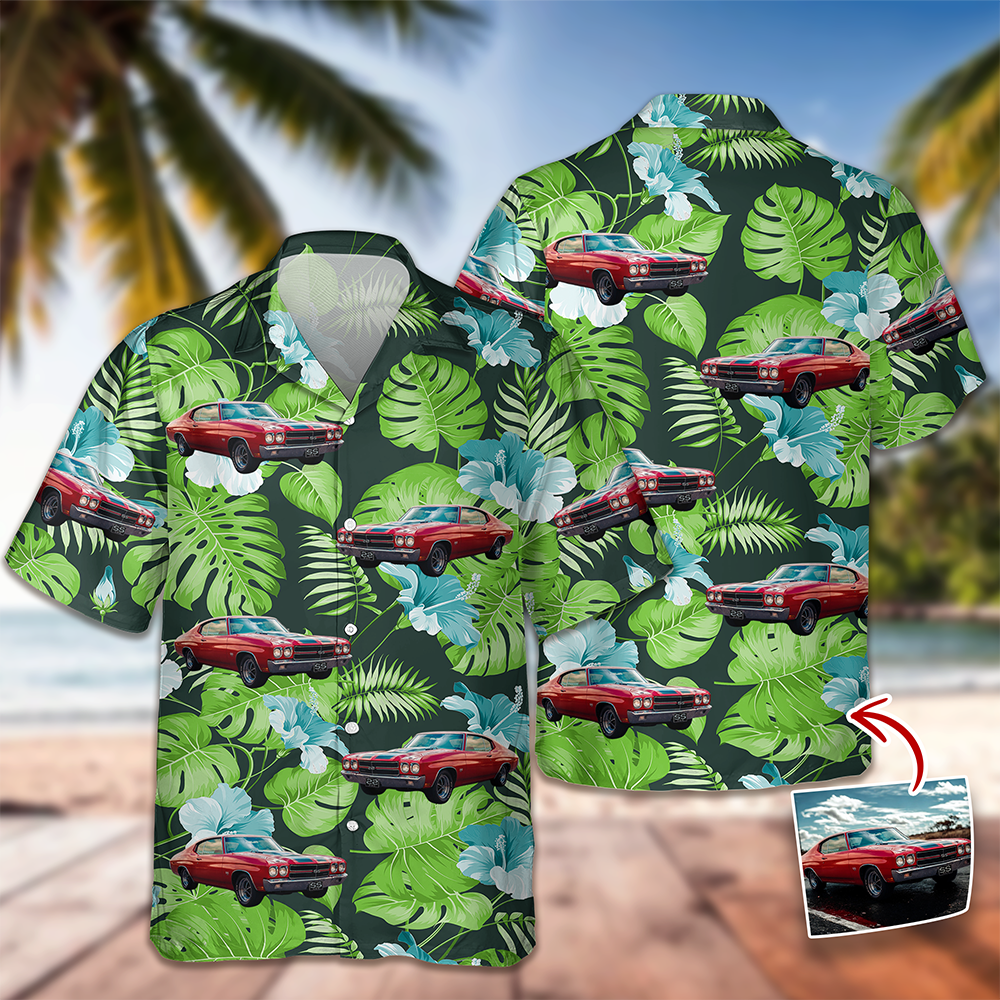 Custom Photo Vintage Car Aloha Hawaiian Shirt Gift For Car Lovers TH10 170035