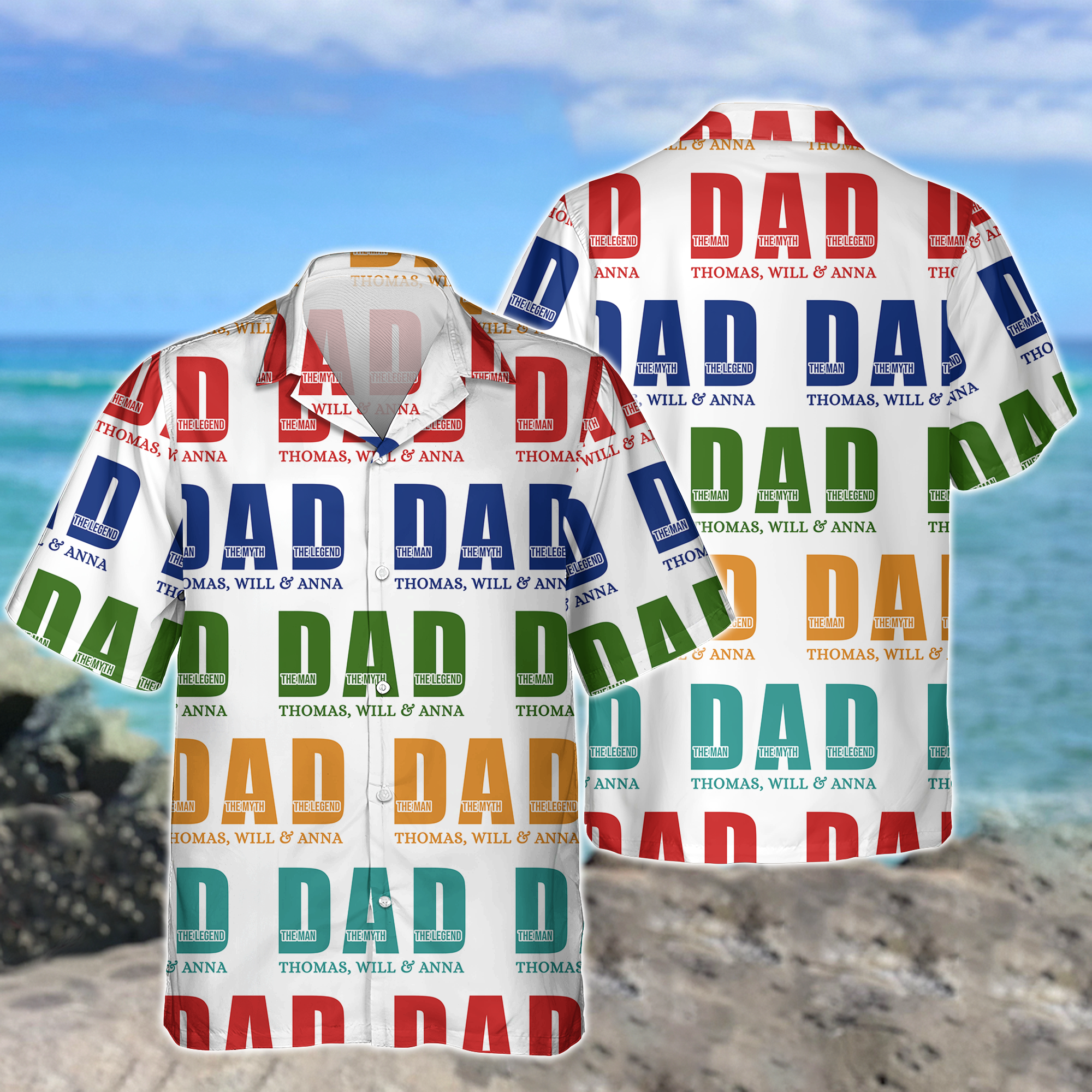 Personalized The Man The Myth The Legend Dad Hawaii Shirt LM32 893705
