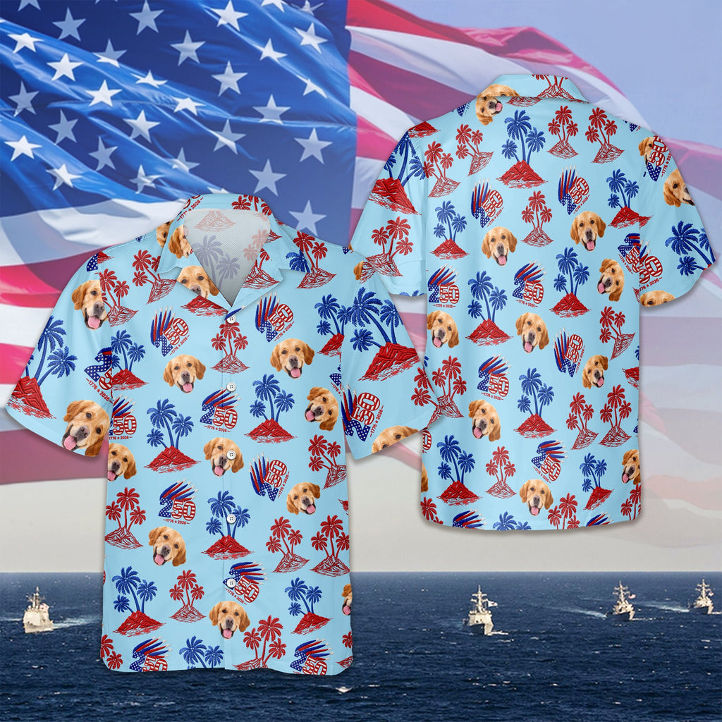 Custom Photo 1776–2026 250 Years America Anniversary Hawaii Shirt LM32 668909
