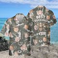 Custom Photo Best Bucking Dad Ever Hunting Hawaii Shirt HO82 893784