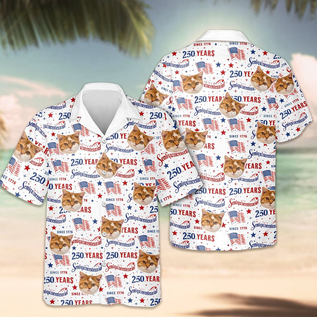 Custom Dog Cat Photo 250 Years of America Semiquincentennial Hawaii Shirt LM32 899507