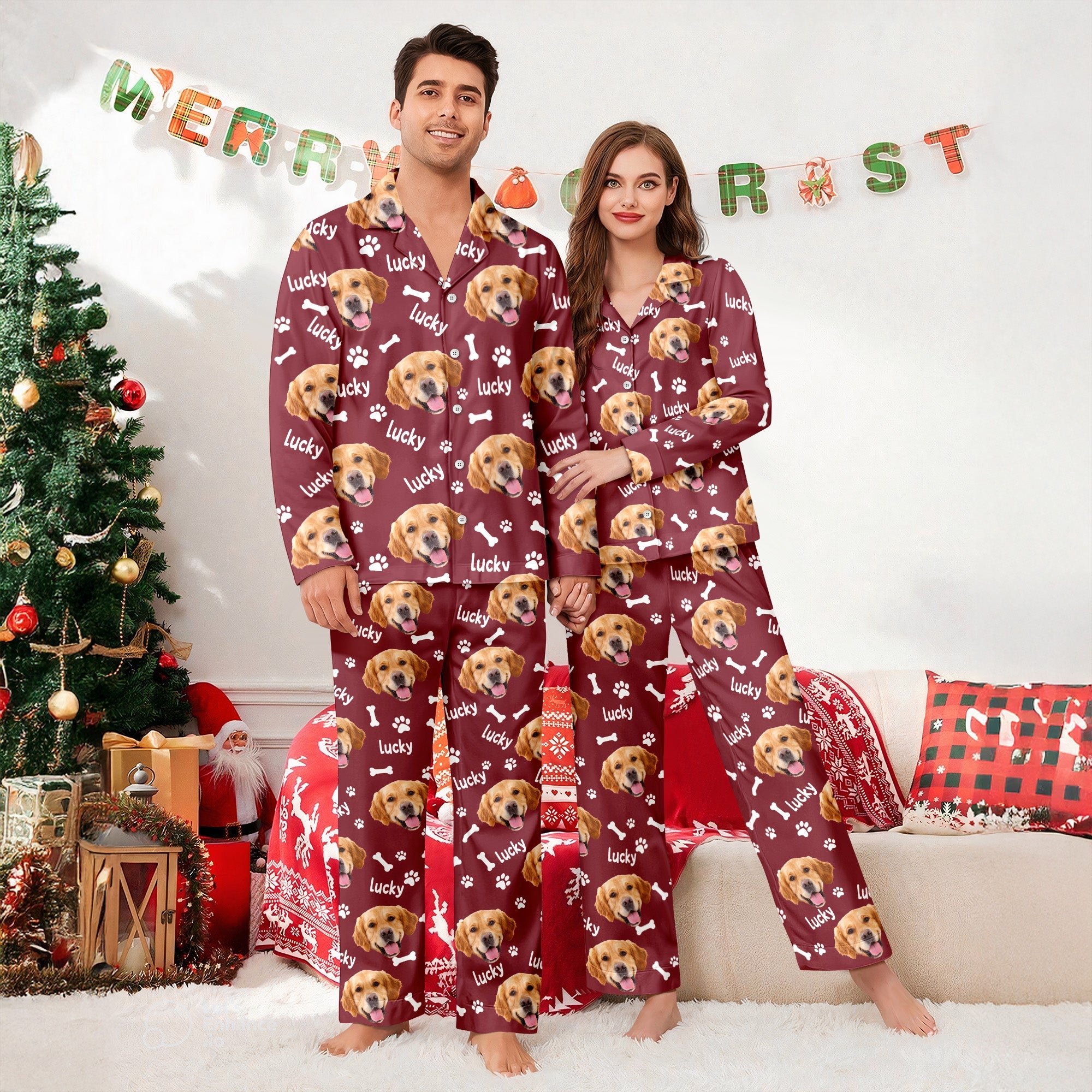 Custom Pet Photo Pajamas Gift For Pet Lovers CH07 896488