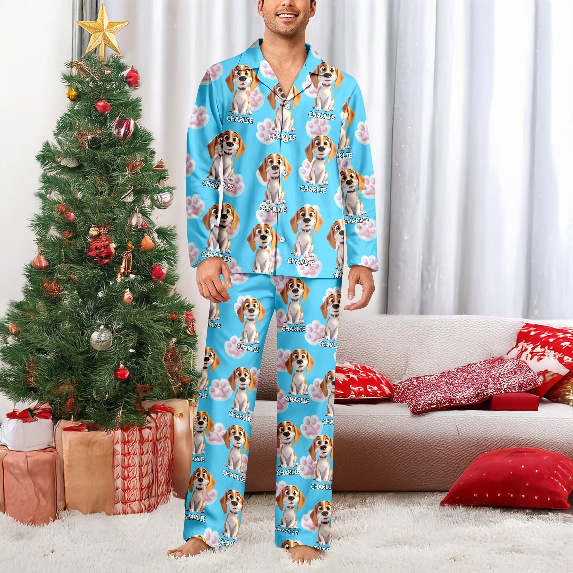 Custom Cute Dog 3D Pajamas Personalized Gifts For Dog Lovers CH07 899274