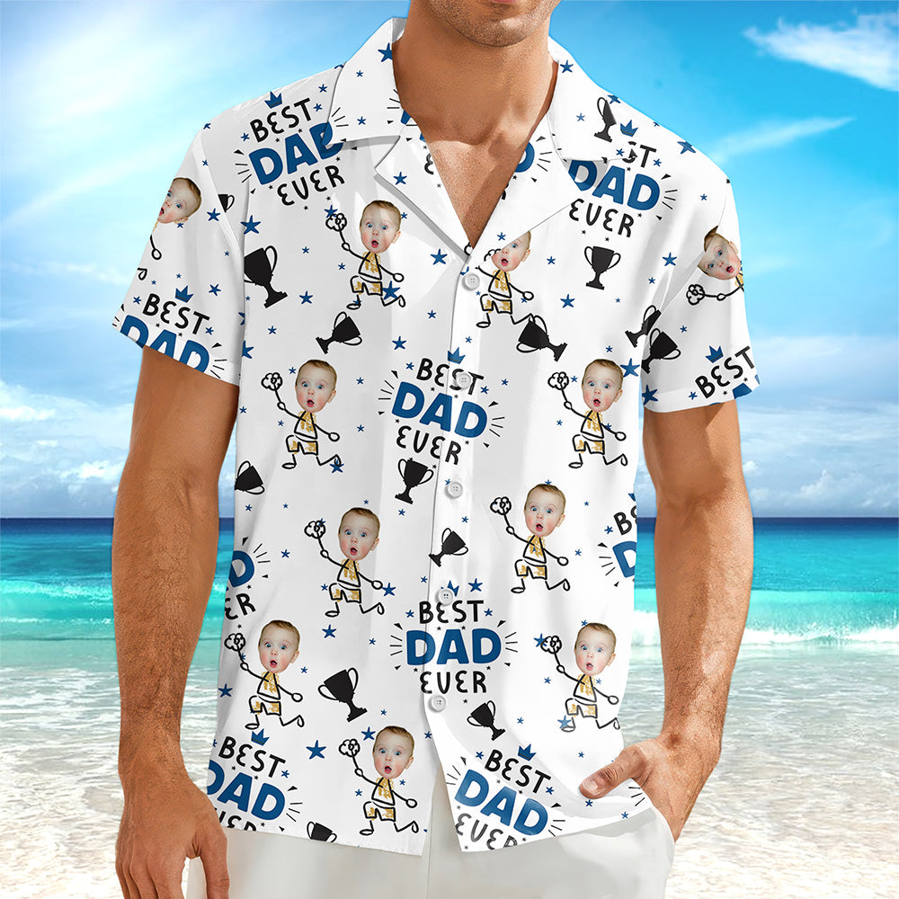Custom Photo Best Dad Ever Family Hawaii Shirt TH10 892827