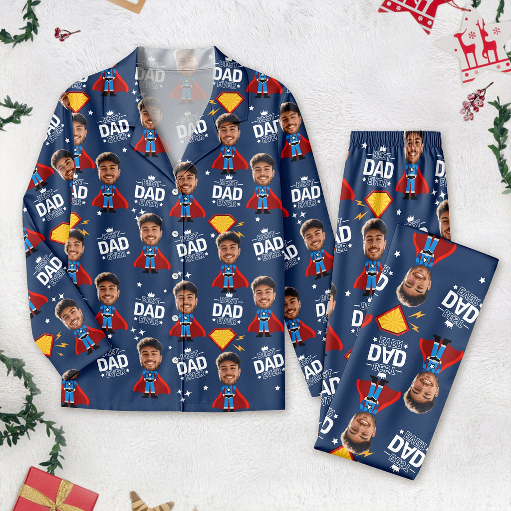 Custom Face Kid Best Mom Ever, Best Dad Ever Pajamas HA75 892878