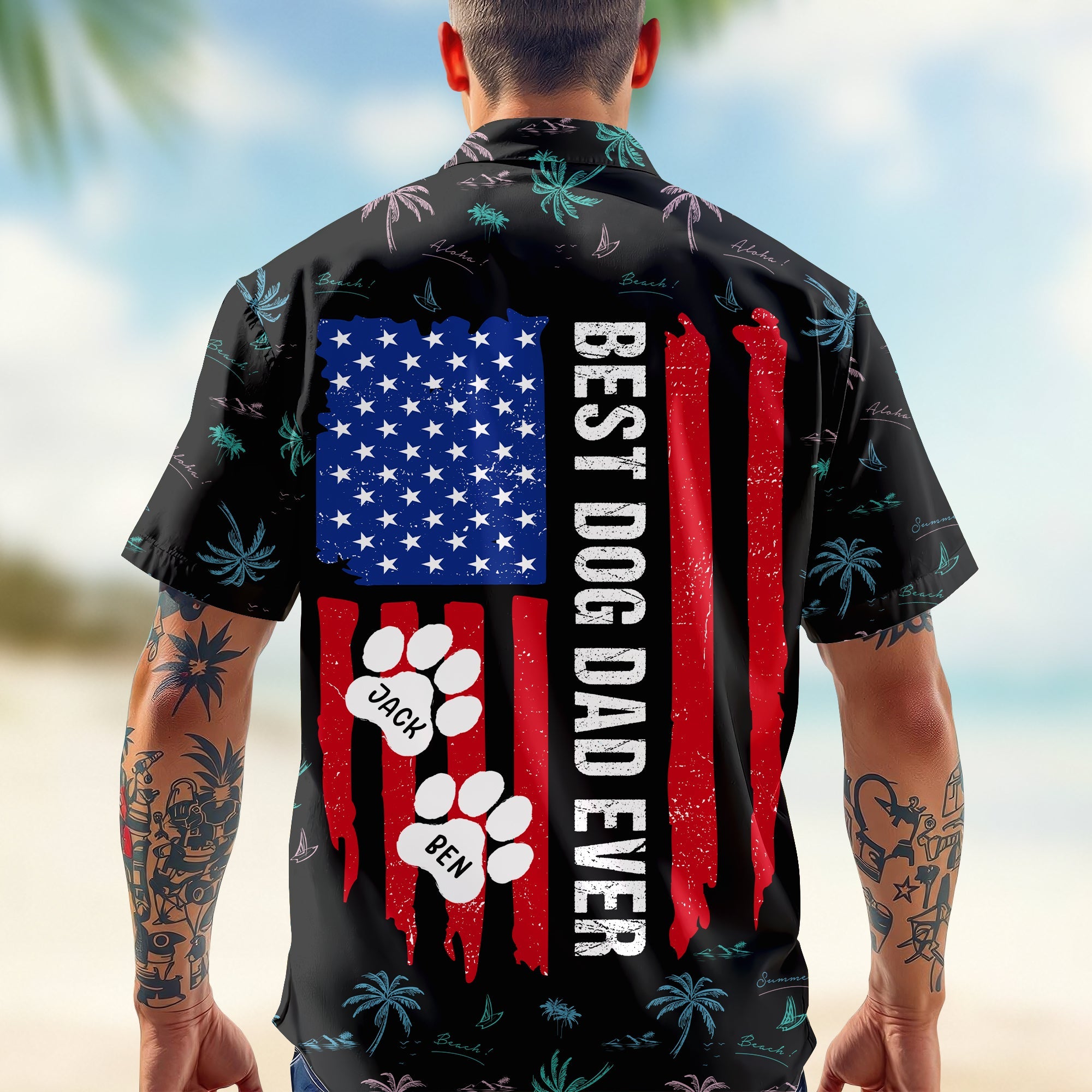 Best Dog Dad Ever Hawaii Shirt For Dog Lover TH10 892971