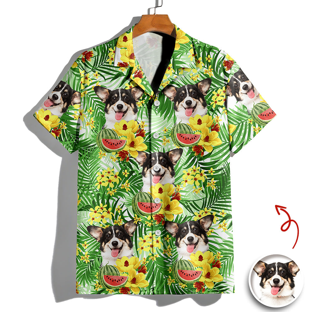 Custom Pet Face Tropical Hawaiian Shirt Pet Lover Summer Gift CH07 911244