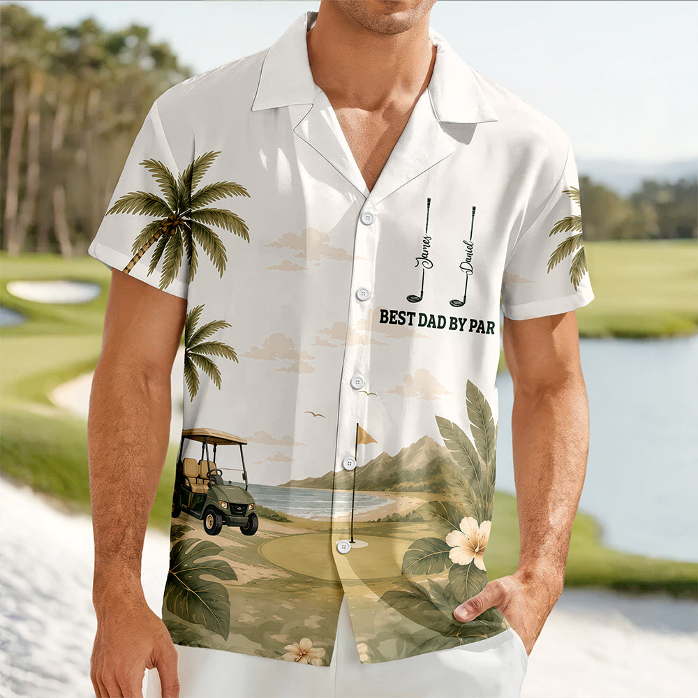 Custom Name Best Dad By Par Hawaii Shirt - Gift for Golf Dad HO82 902608