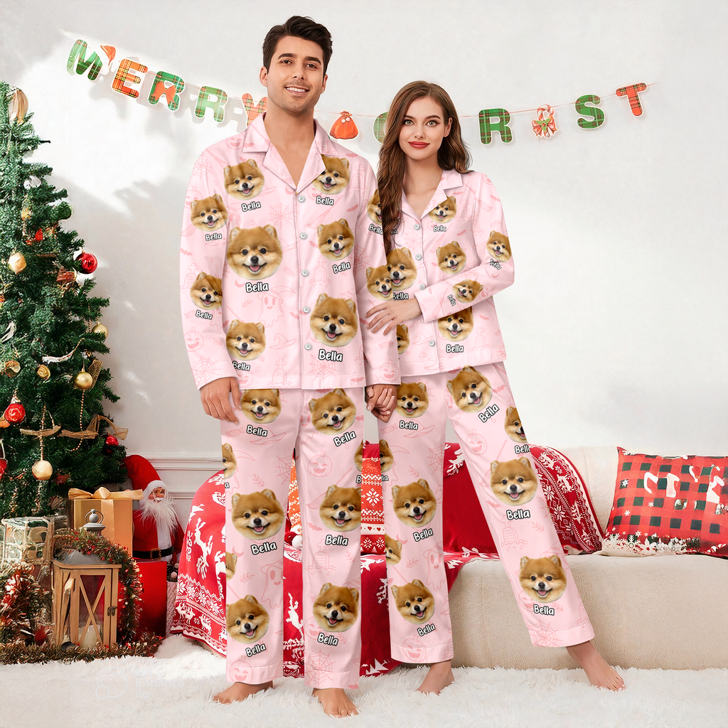 Custom Dog Photo Halloween Season Pajamas For Dog Lovers TH10 894975