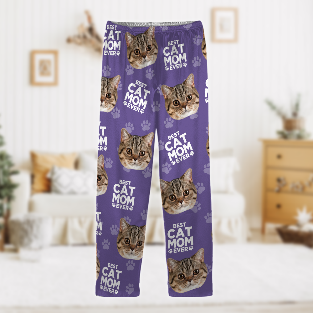 Custom Photo Best Dad Mom Ever For Pet Lover Pajamas TH10 894161