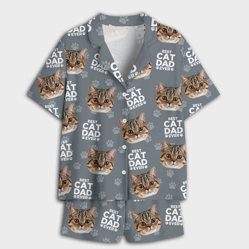 Custom Photo Best Dad Mom Ever For Pet Lover Short Pajamas TH10 894159