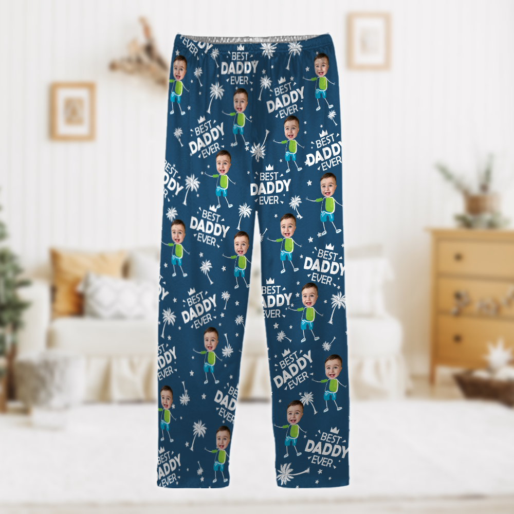 Custom Photo Best Dad Ever Gift For Dad Pajamas TH10 894029