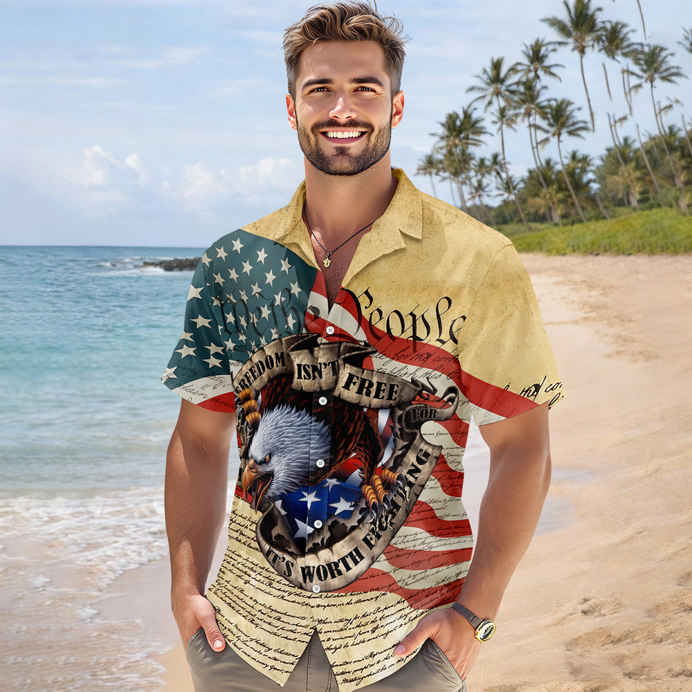 Freedom isn't Free, It's Worth Fighting For - 250th Anniversary of America Hawaii Shirt CH07 910466