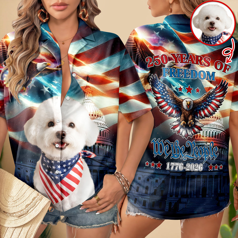 Custom Photo 250 Years of America Freedom 1776 - 2026 Hawaii Shirt LM32 899067