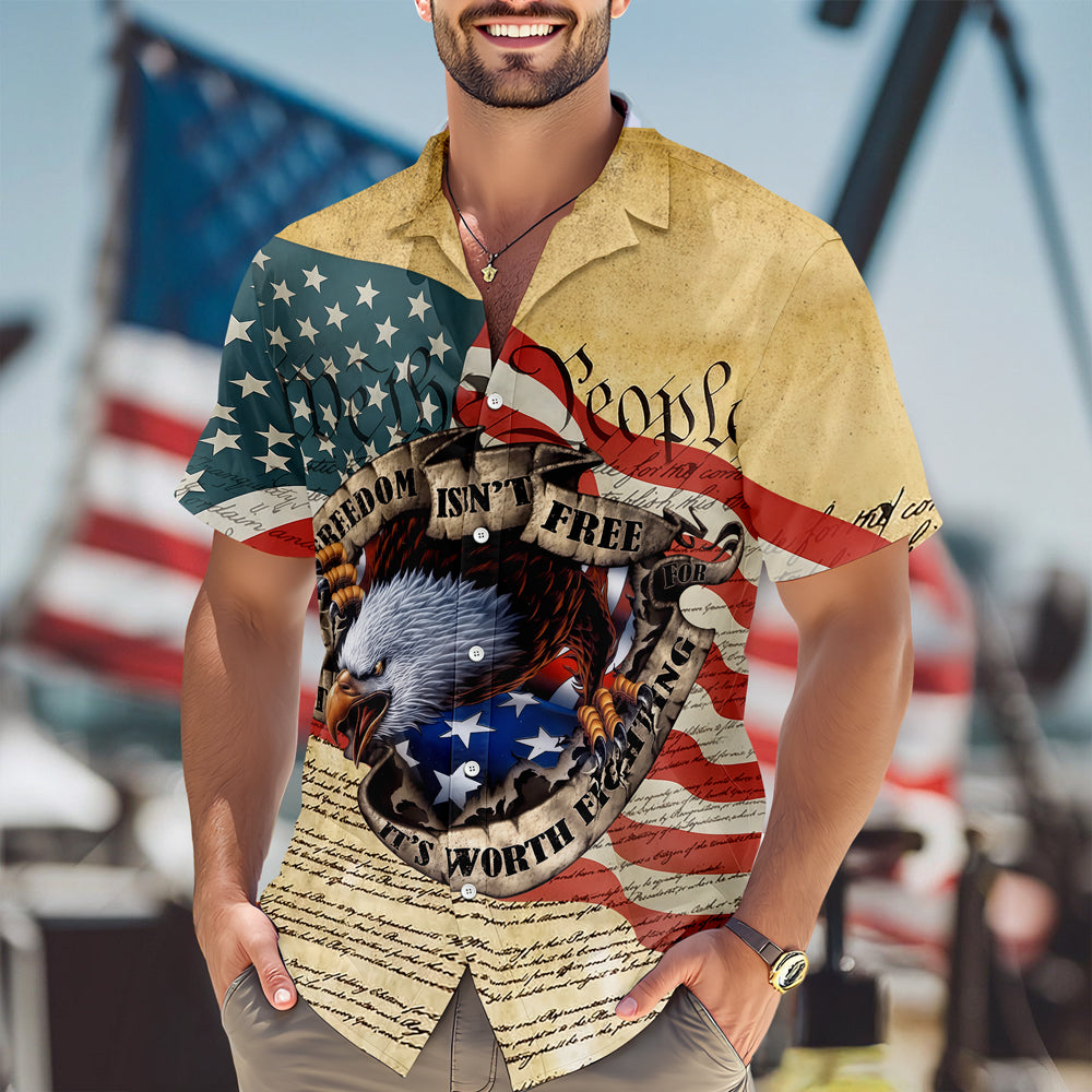 Freedom isn't Free, It's Worth Fighting For - 250th Anniversary of America Hawaii Shirt CH07 910466