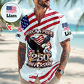 Custom Name America Pride 250th Anniversary 1776–2026 Eagle Hawaii Shirt CH07 911214