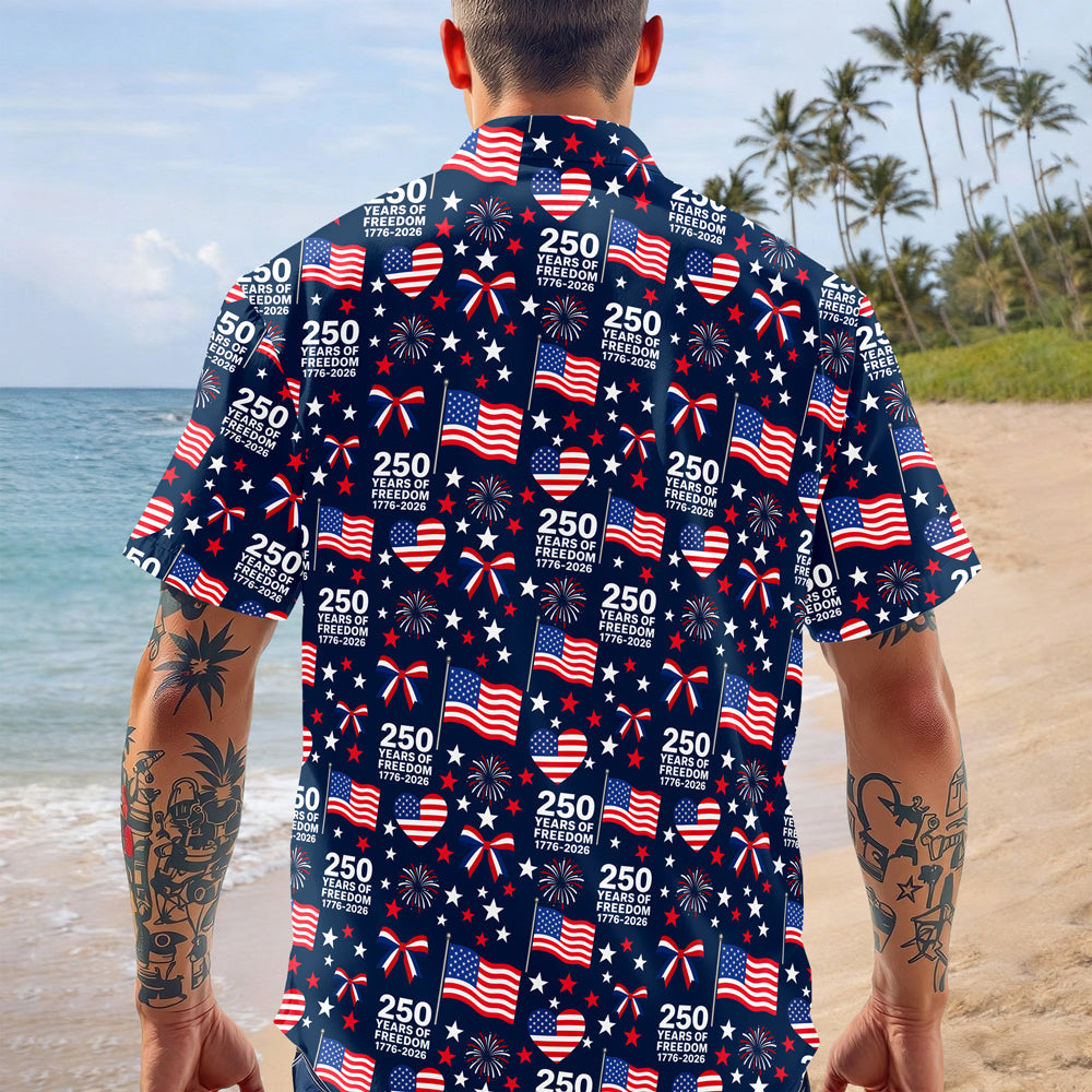 Personalized US 250 Years Of Freedom 1776-2026 American Flag Hawaii Shirt TH10 169515